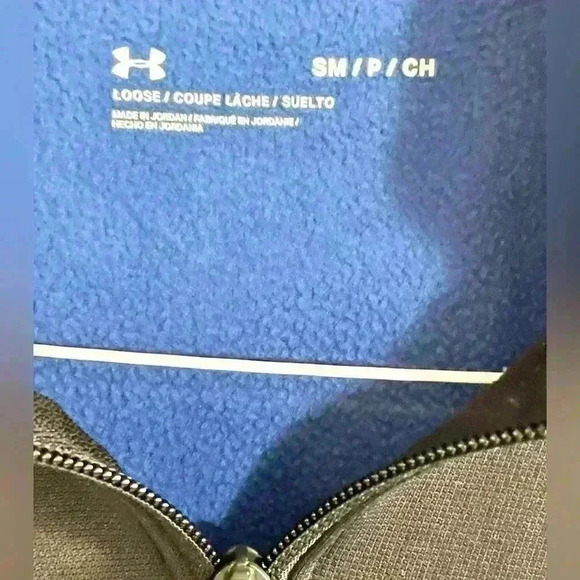 Under Armour Men’s Fleece Colorblock 1/2 Zip Pullover Jacket Small - Picture 5 of 6